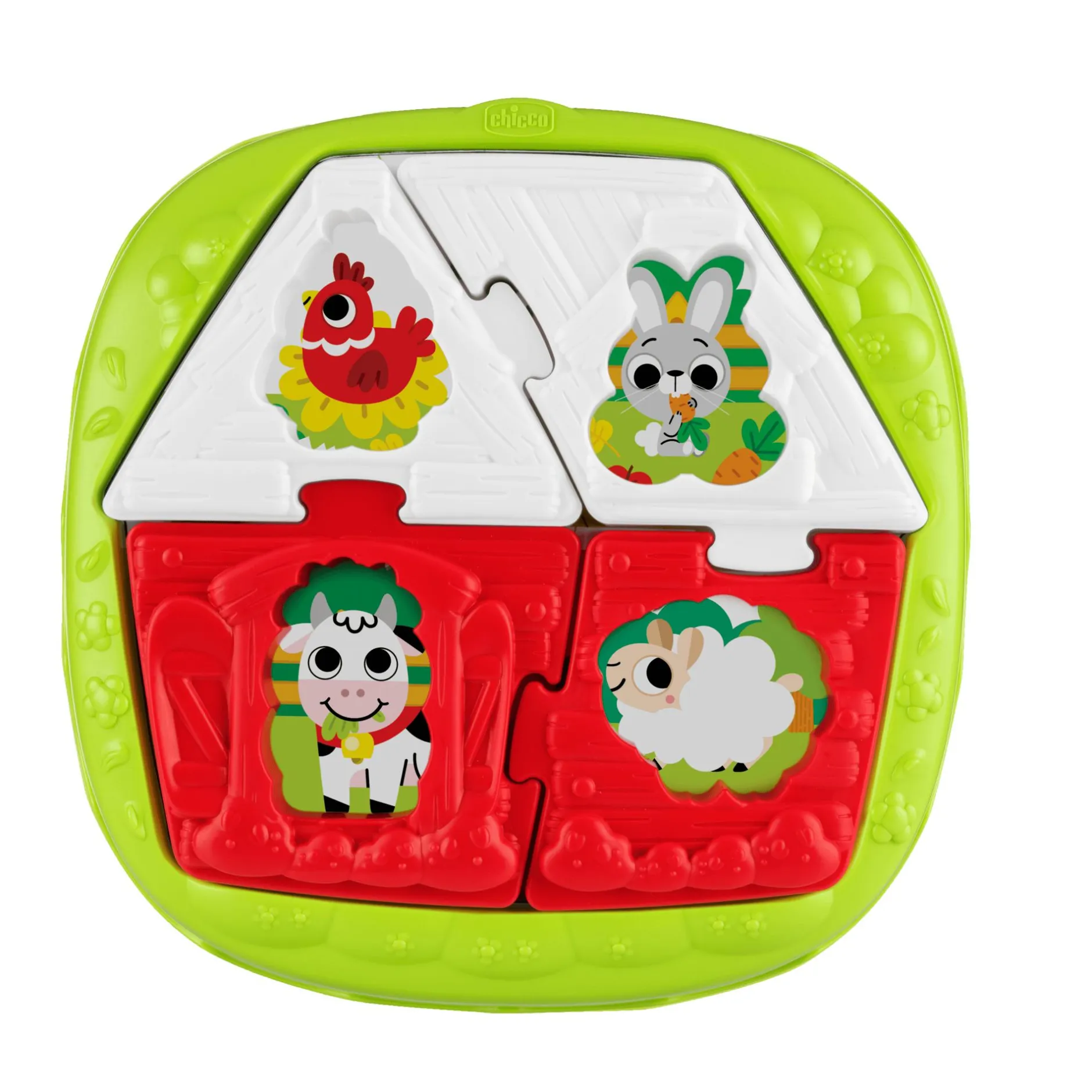 chicco 2IN1 Haus & Bauernhof Puzzle*Kinder Lernspielzeug