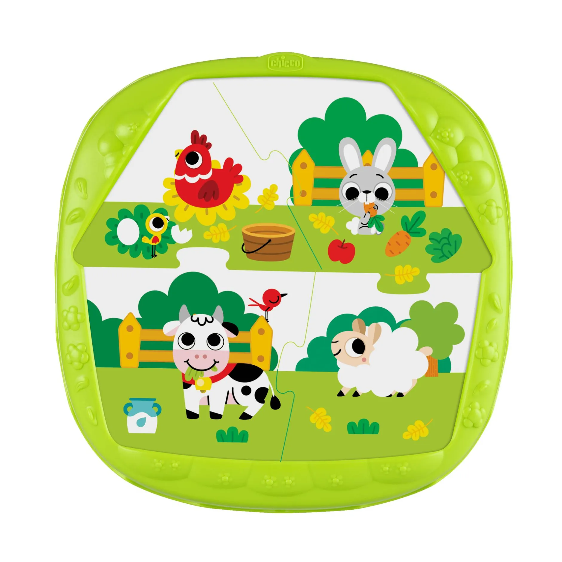 chicco 2IN1 Haus & Bauernhof Puzzle*Kinder Lernspielzeug