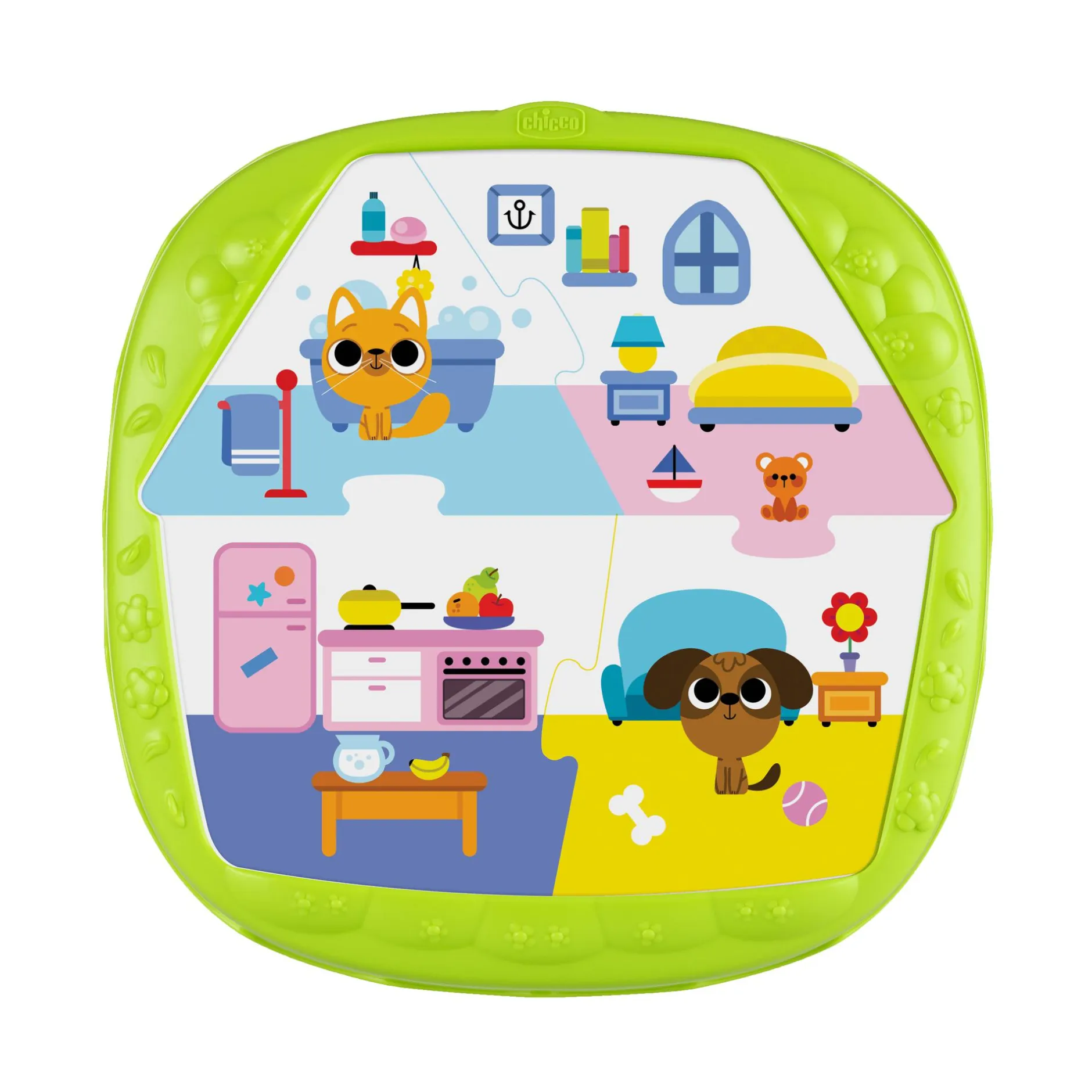 chicco 2IN1 Haus & Bauernhof Puzzle*Kinder Lernspielzeug