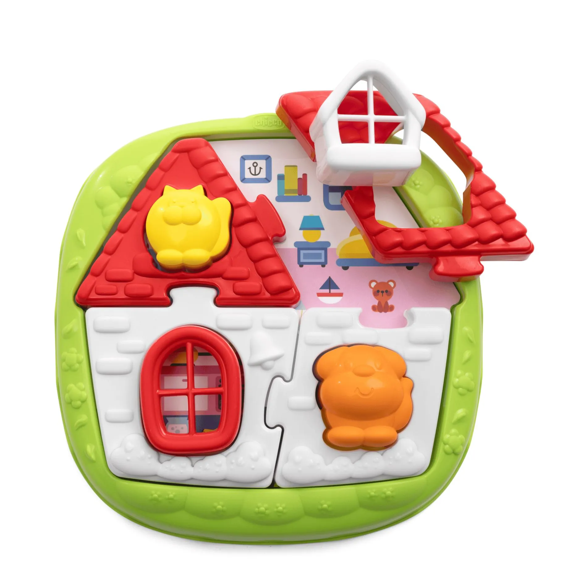 chicco 2IN1 Haus & Bauernhof Puzzle*Kinder Lernspielzeug