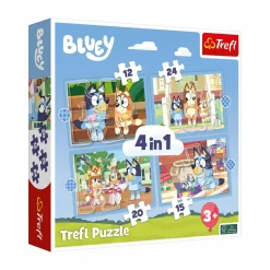 Trefl 4in1 Puzzle Bluey*Kinder Lernspielzeug