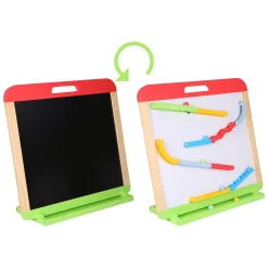 SpielMaus 3-in-1 Zeichenbrett mit Kugelbahn*Kinder Holzspielzeug|Spielzeug Ab 3 Jahren