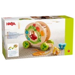 HABA 2-in-1 Ziehfigur und Sortierbox Blumenwiese*Kinder Holzspielzeug
