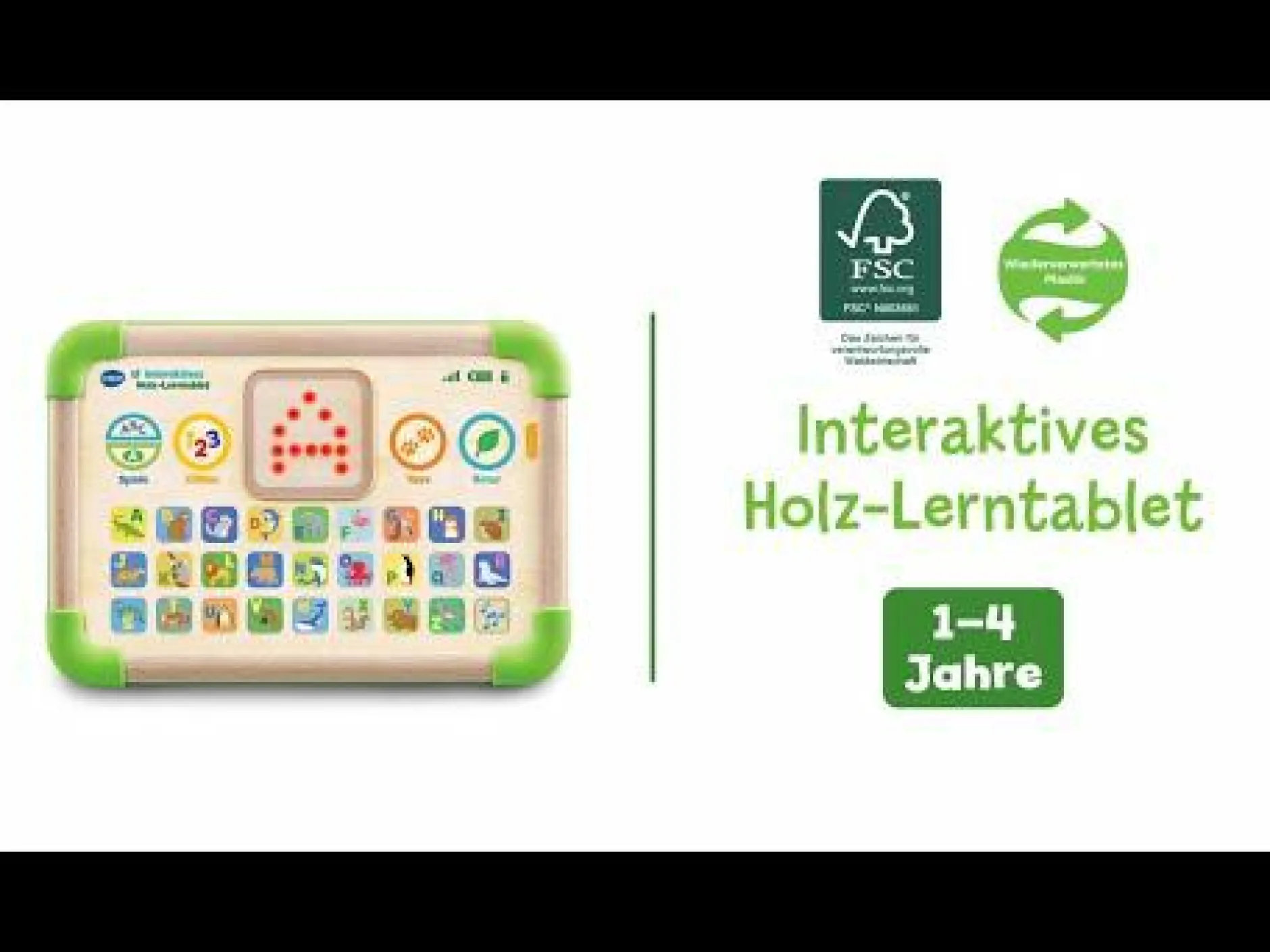 vtech Interaktives Holz-Lerntablet*Kinder Lernspielzeug|Interaktives Spielzeug