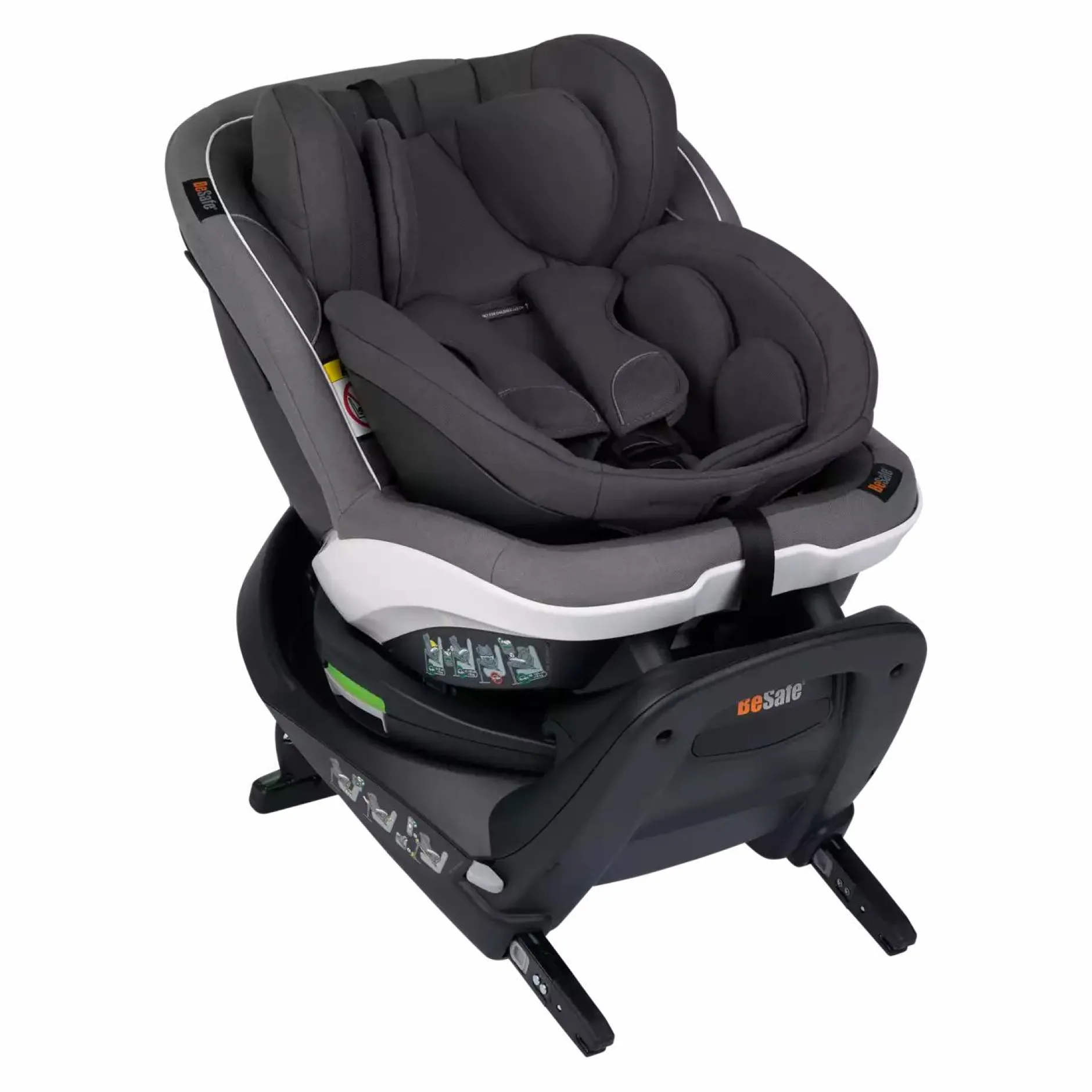 BeSafe iZi Turn B i-Size Metallic Mélange*Kinder Reboarder 0-18 Kg, Gruppe 0+/1