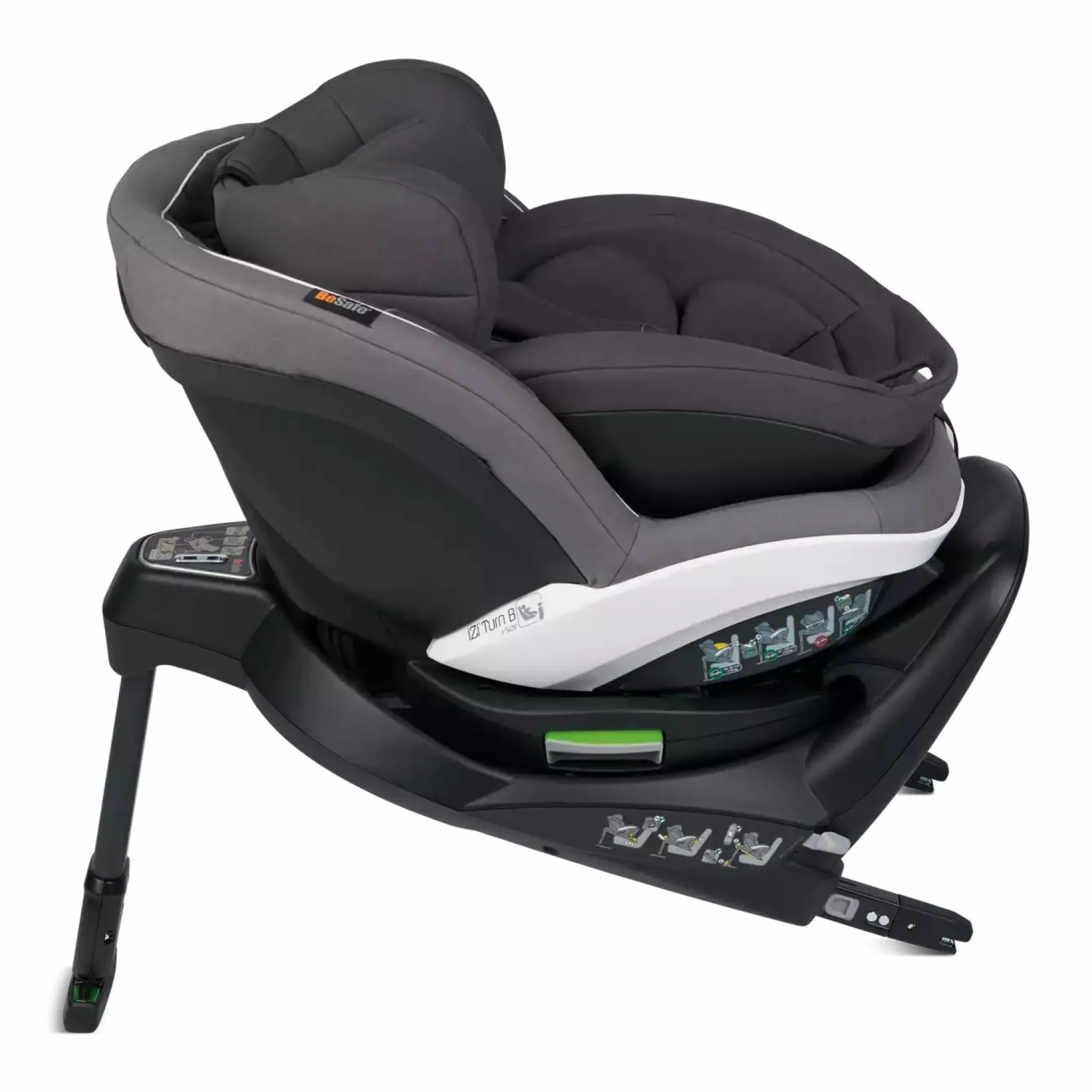 BeSafe iZi Turn B i-Size Metallic Mélange*Kinder Reboarder 0-18 Kg, Gruppe 0+/1