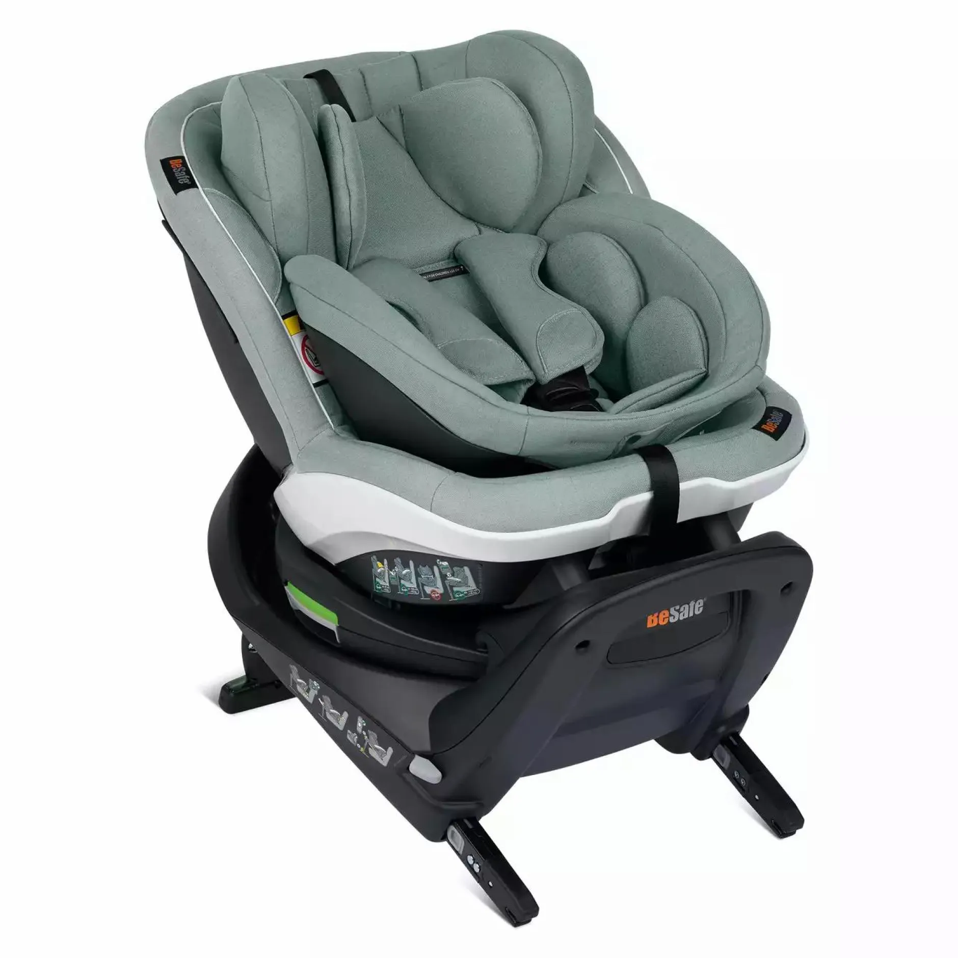 BeSafe iZi Turn B i-Size Sea Green Melange*Kinder Reboarder 0-18 Kg, Gruppe 0+/1