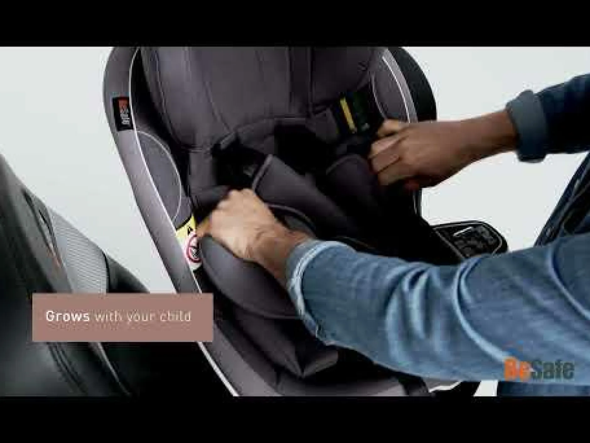 BeSafe iZi Turn i-Size Fresh Black Cab*Kinder Reboarder 0-18 Kg, Gruppe 0+/1