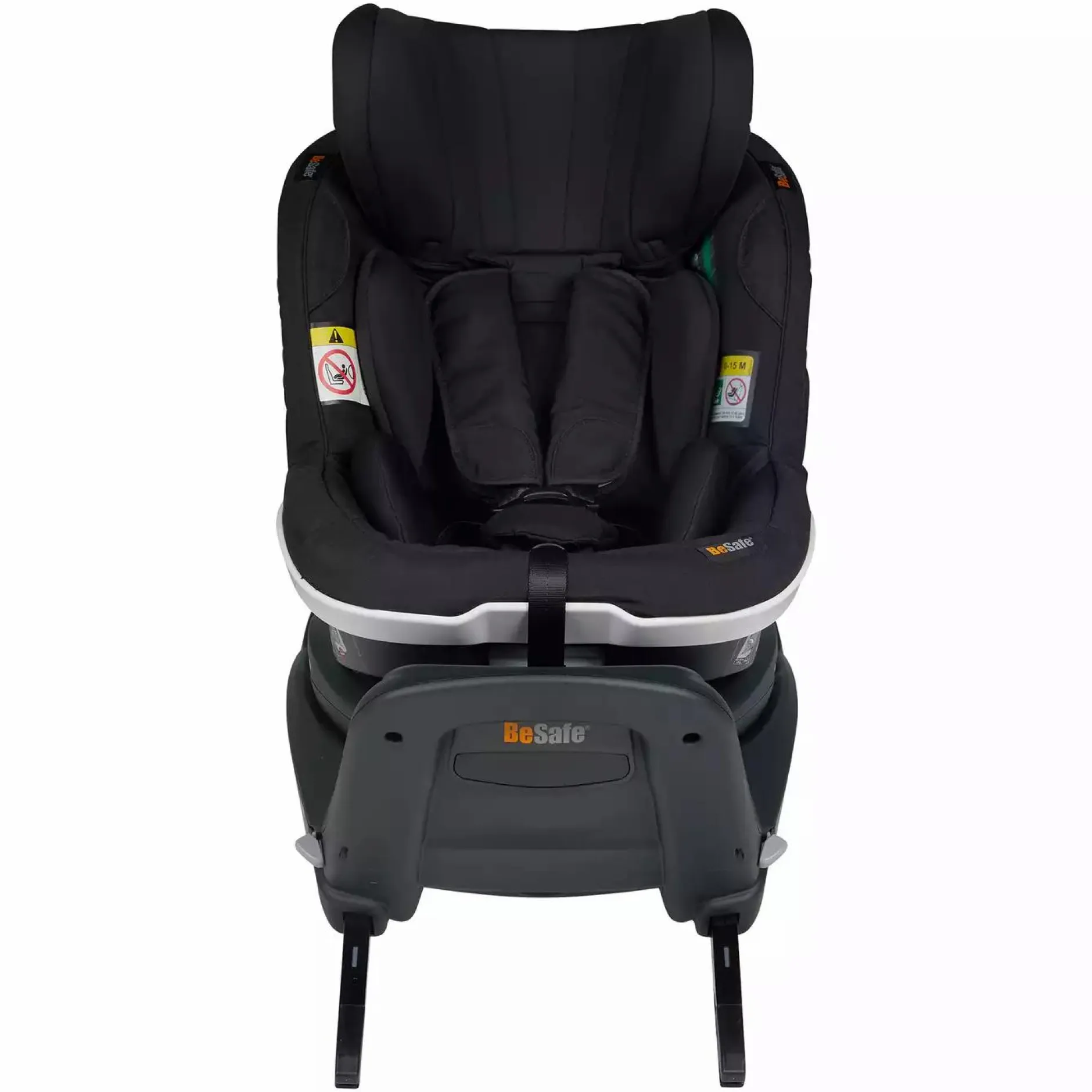 BeSafe iZi Turn i-Size Fresh Black Cab*Kinder Reboarder 0-18 Kg, Gruppe 0+/1