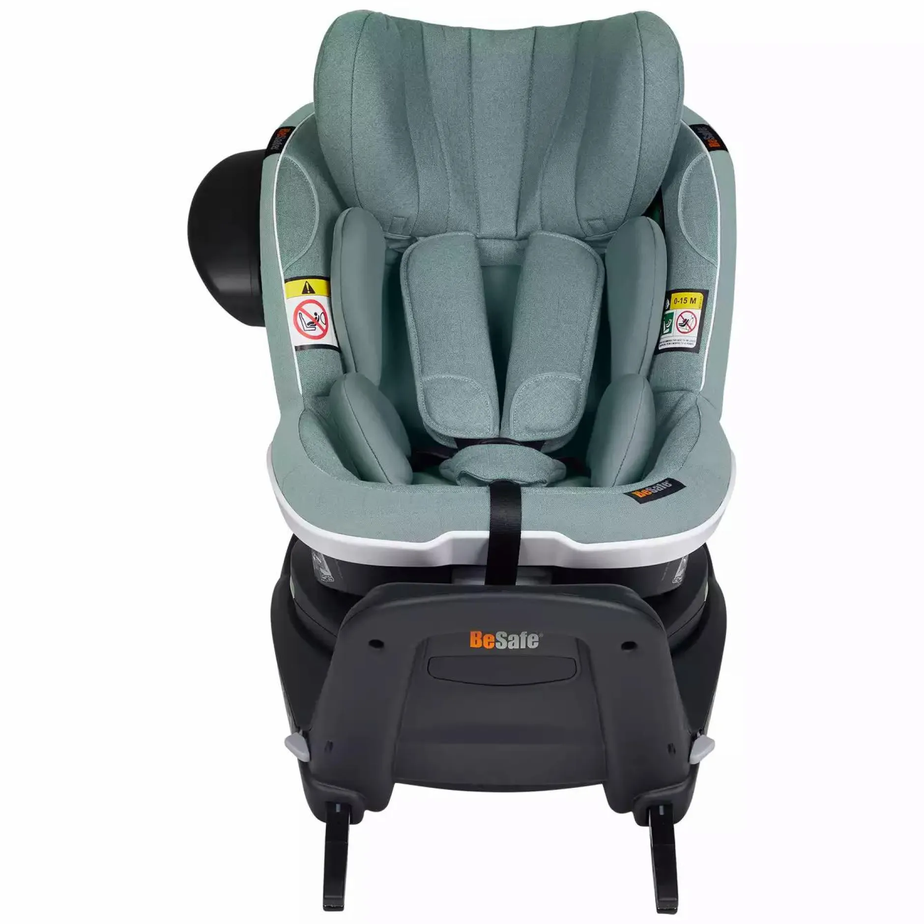 BeSafe iZi Turn i-Size Green Mélange*Kinder Reboarder 0-18 Kg, Gruppe 0+/1