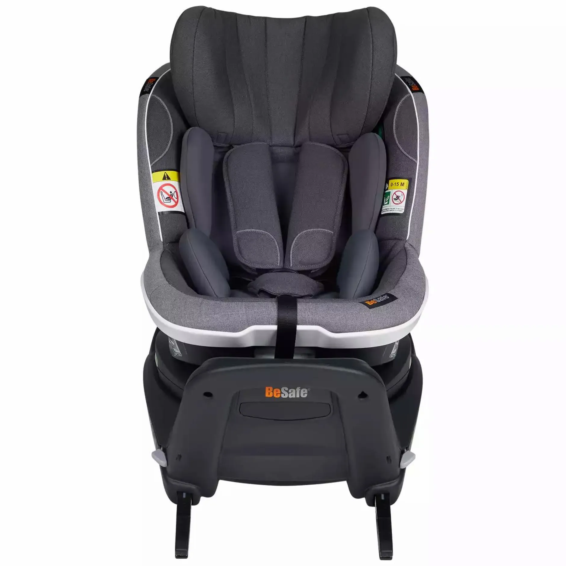 BeSafe iZi Turn i-Size Metallic Mélange*Kinder Reboarder 0-18 Kg, Gruppe 0+/1