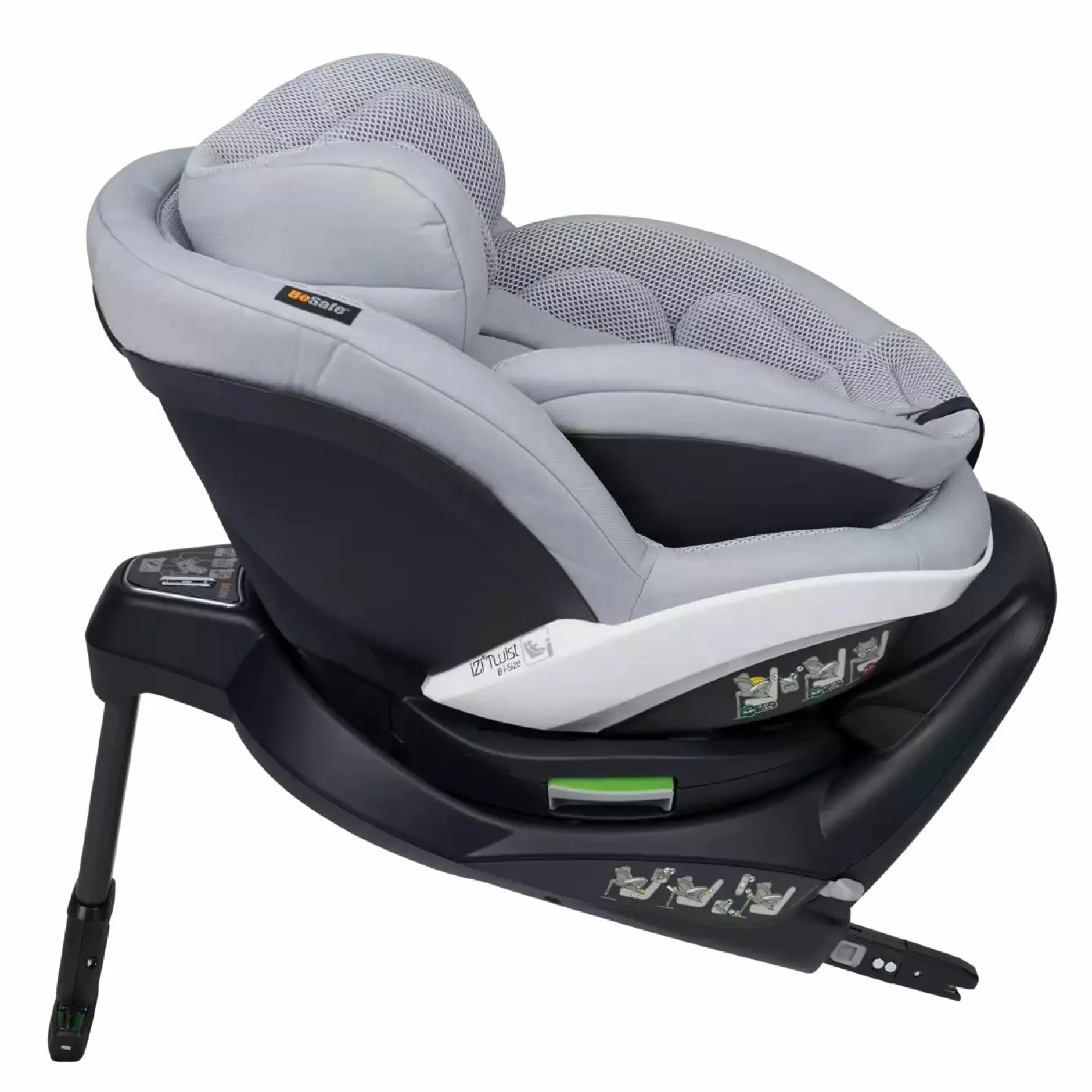 BeSafe iZi Twist B i-Size Peak Mesh*Kinder Kindersitze Isofix|Reboarder 0-18 Kg, Gruppe 0+/1