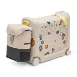STOKKE Jetkids™ Bundle BedBox™ & Crew Back Pack Moonglow White*Kinder Kinderkoffer|Kinderrucksäcke