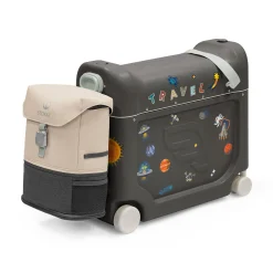 STOKKE Jetkids™ Bundle BedBox™ & Crew Back Pack Midnight Grey*Kinder Kinderkoffer|Kinderrucksäcke