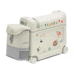 STOKKE Jetkids™ Bundle BedBox™ & Crew Back Pack Sea Green*Kinder Kinderkoffer|Kinderrucksäcke