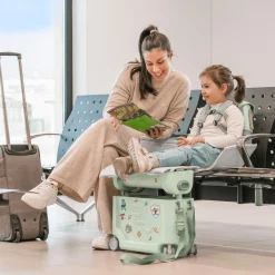 STOKKE Jetkids™ Bundle BedBox™ & Crew Back Pack Sea Green*Kinder Kinderkoffer|Kinderrucksäcke