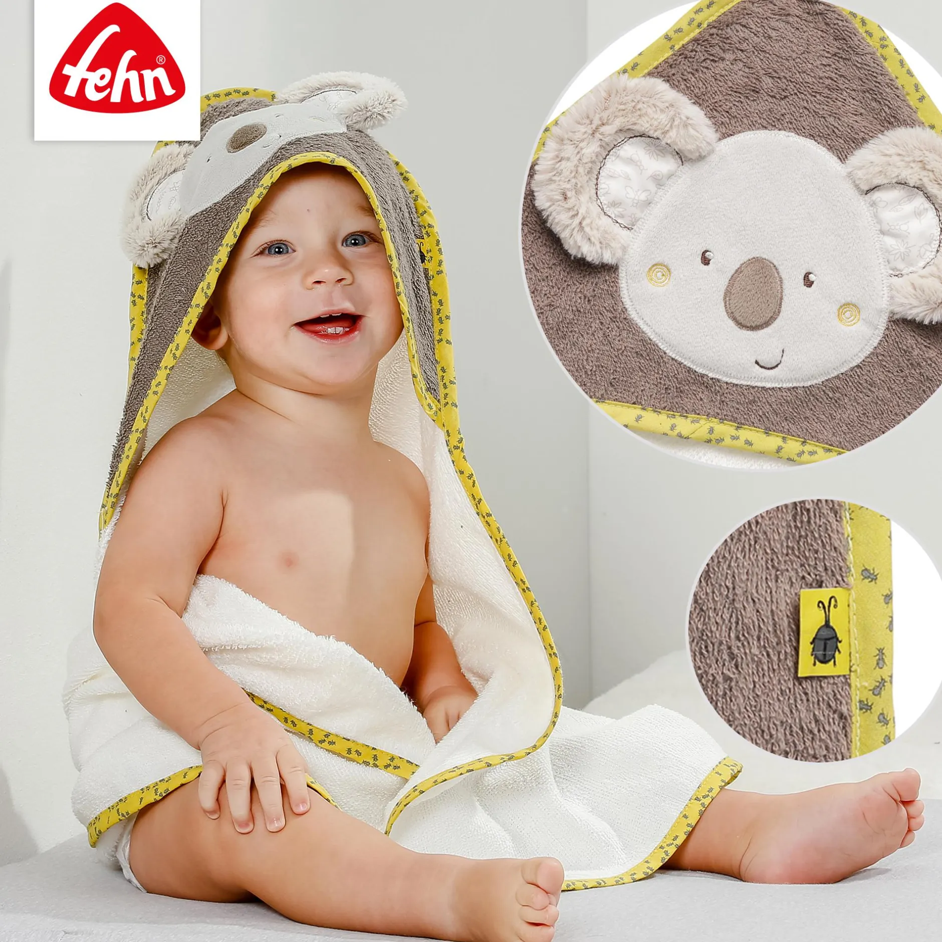 fehn Kapuzenbadetuch Australia Koala* Badetextilien|Badetextilien