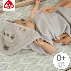 fehn Kapuzenbadetuch Faultier* Badetextilien|Badetextilien
