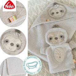 fehn Kapuzenbadetuch Faultier* Badetextilien|Badetextilien