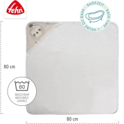 fehn Kapuzenbadetuch Faultier* Badetextilien|Badetextilien