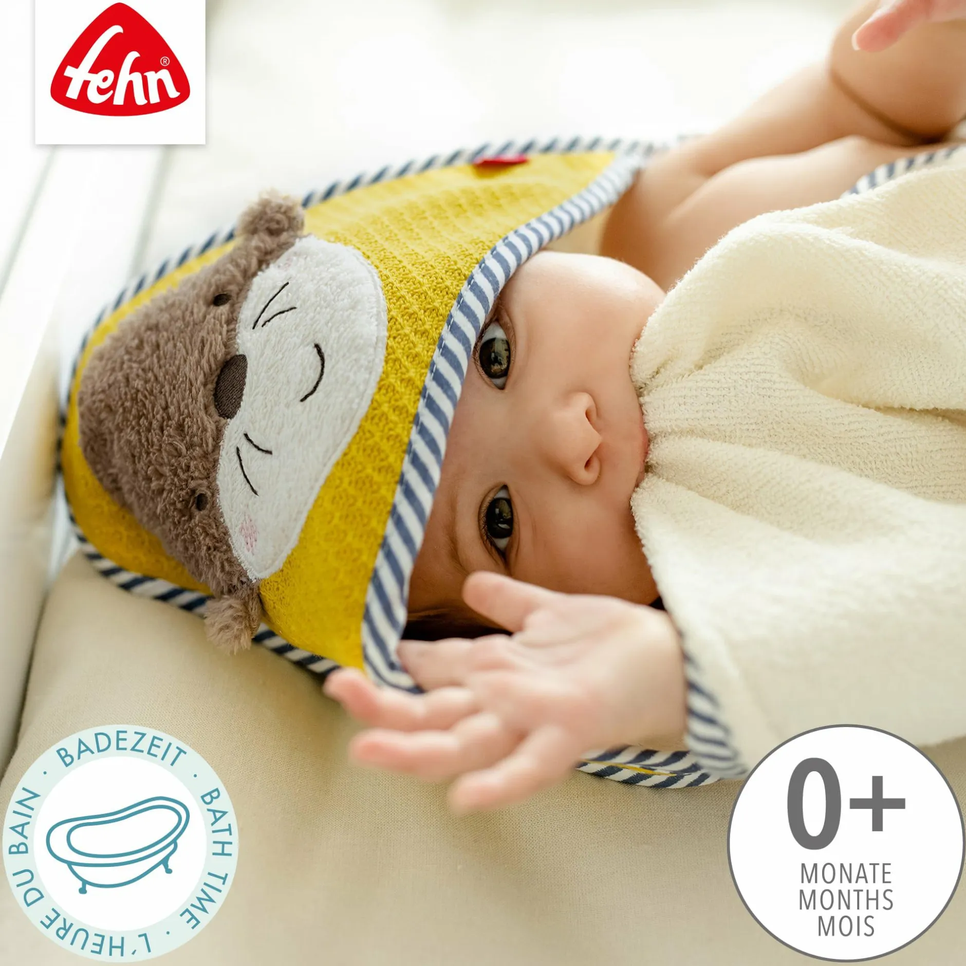 fehn Kapuzenbadetuch Otter* Badetextilien|Badetextilien