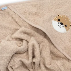 LITTLE ONE Kapuzenbadetuch Otter 75x75 cm* Badetextilien|Badetextilien