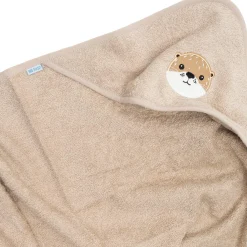 LITTLE ONE Kapuzenbadetuch Otter 75x75 cm* Badetextilien|Badetextilien