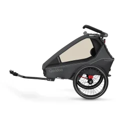 Qeridoo Kidgoo 2 Steel Grey* Fahrradanhänger