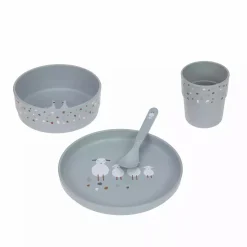 Lu00c4SSIG Kindergeschirr-Set Tiny Farmer Schaf & Gans* Besteck & Geschirr