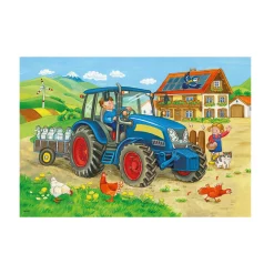 Ravensburger Kinderpuzzle Baustelle und Bauernhof*Kinder Lernspielzeug|Spielzeug Ab 3 Jahren