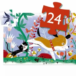 DJECO Kinderpuzzle Firmin, der Welpe*Kinder Lernspielzeug|Spielzeug Ab 3 Jahren