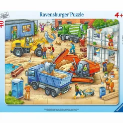 Ravensburger Kinderpuzzle Große Baustellenfahrzeuge*Kinder Lernspielzeug|Spielzeug Ab 4 Jahren