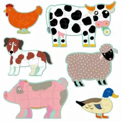 DJECO Kinderpuzzle Honoré & Friends*Kinder Lernspielzeug|Spielzeug Ab 3 Jahren
