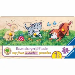 Ravensburger Kinderpuzzle Niedliche Tierkinder*Kinder Lernspielzeug|Holzspielzeug