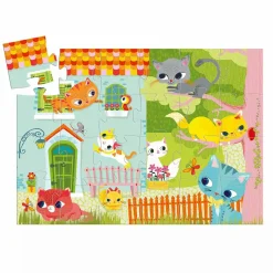 DJECO Kinderpuzzle Pachat and his friends*Kinder Lernspielzeug|Spielzeug Ab 3 Jahren