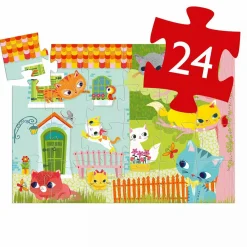 DJECO Kinderpuzzle Pachat and his friends*Kinder Lernspielzeug|Spielzeug Ab 3 Jahren