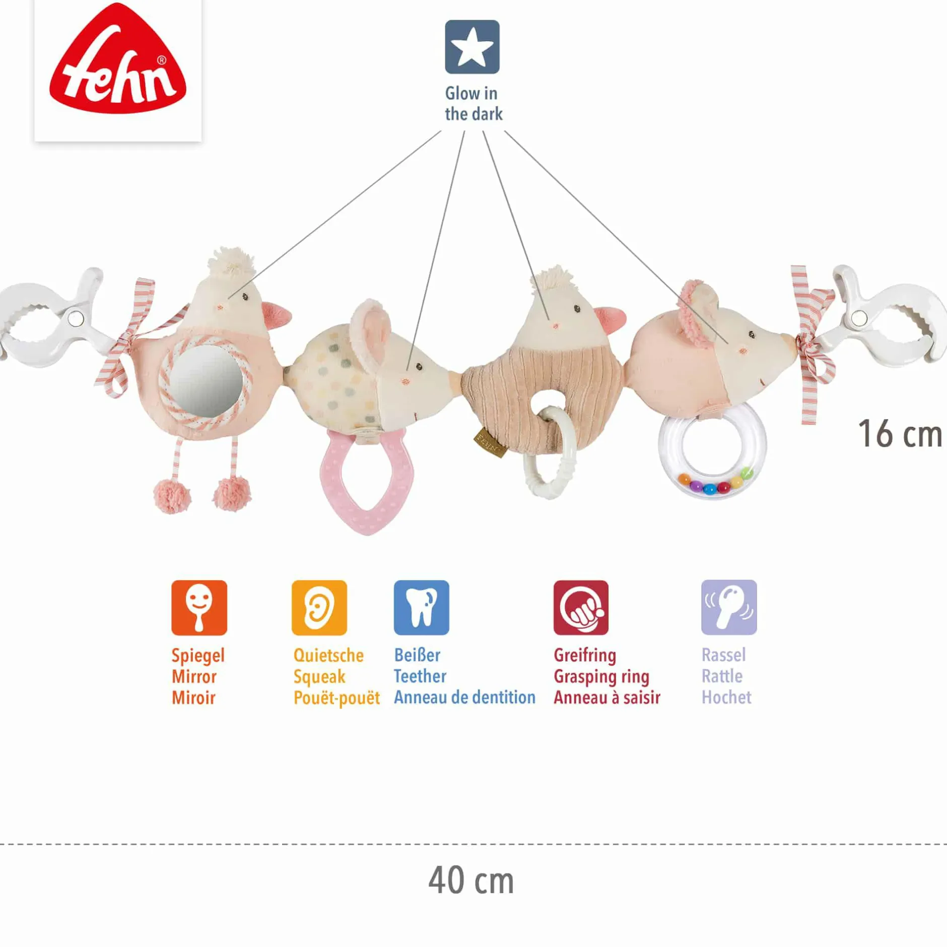 fehn Kinderwagenkette feehnLAND*Kinder Kinderwagen Zubehör|Kuscheltiere