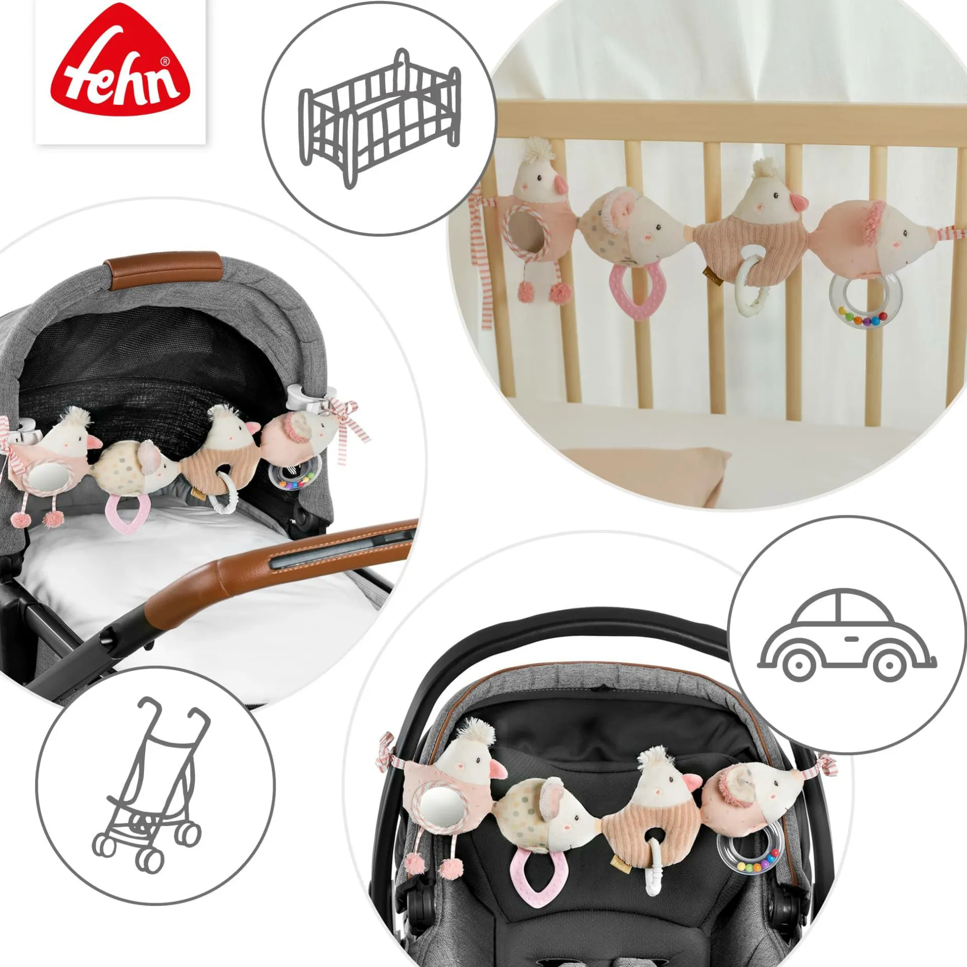 fehn Kinderwagenkette feehnLAND*Kinder Kinderwagen Zubehör|Kuscheltiere