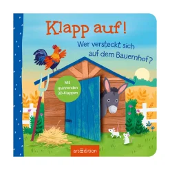 arsEdition Klapp auf! Wer versteckt sich auf dem Bauernhof?*Kinder Kinderbücher