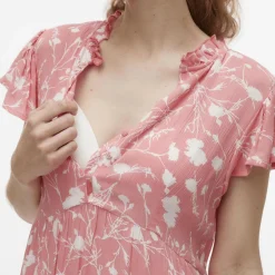 Mamalicious Kleid Flamingo Plume* Kleider & Röcke