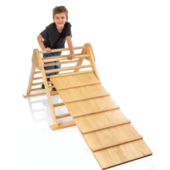 SpielMaus Kletterpyramide mit Leiter*Kinder Lernspielzeug|Holzspielzeug