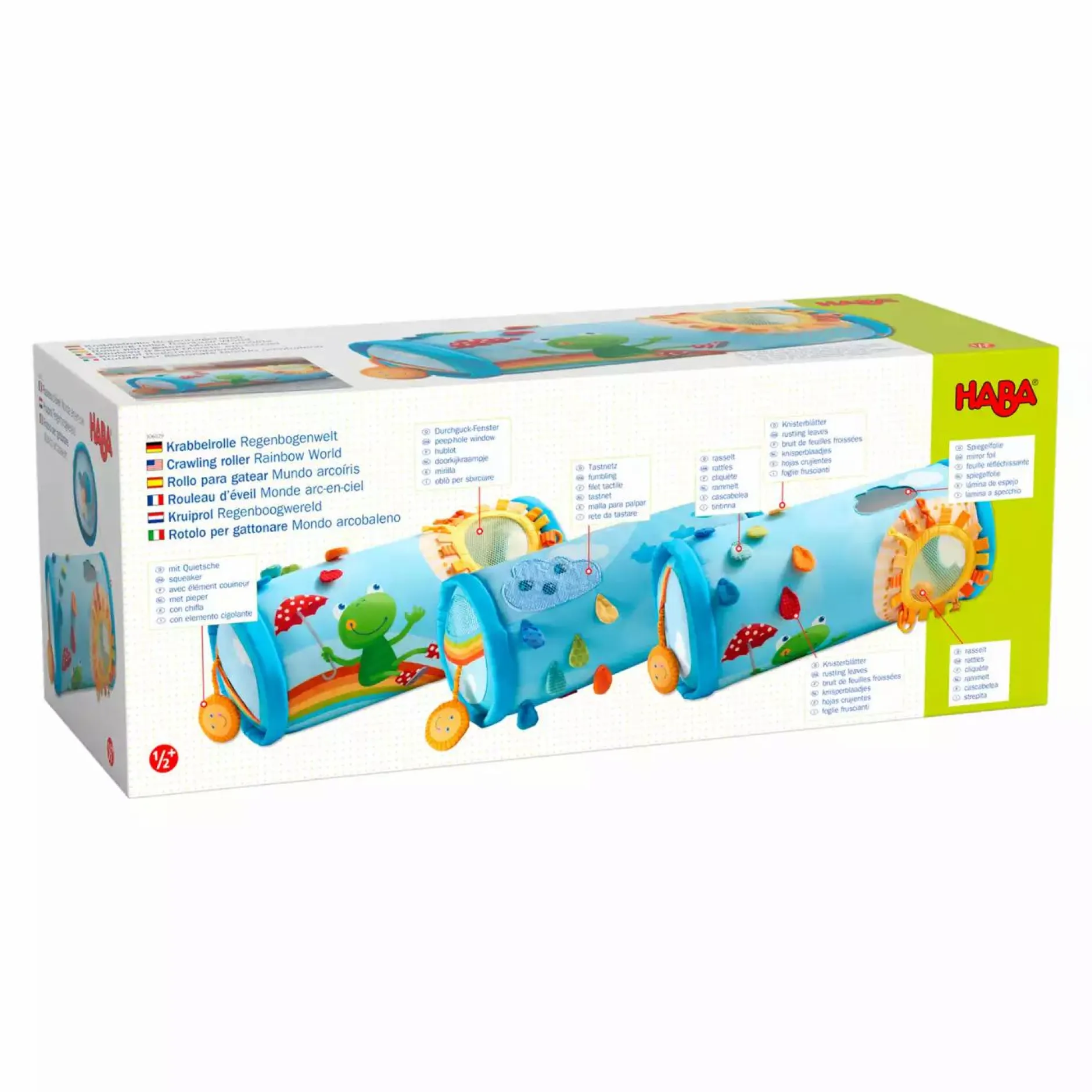 HABA Krabbelrolle Regenbogenwelt* Krabbelspielzeug|Krabbelrollen