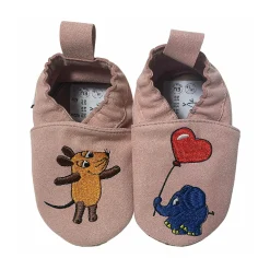 HOBEA Krabbelschuhe RecyStep Maus mit Elefant* Babyschuhe