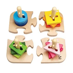 Hape Kreatives Steckpuzzle aus Holz*Kinder Lernspielzeug|Holzspielzeug