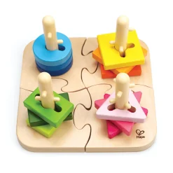 Hape Kreatives Steckpuzzle aus Holz*Kinder Lernspielzeug|Holzspielzeug
