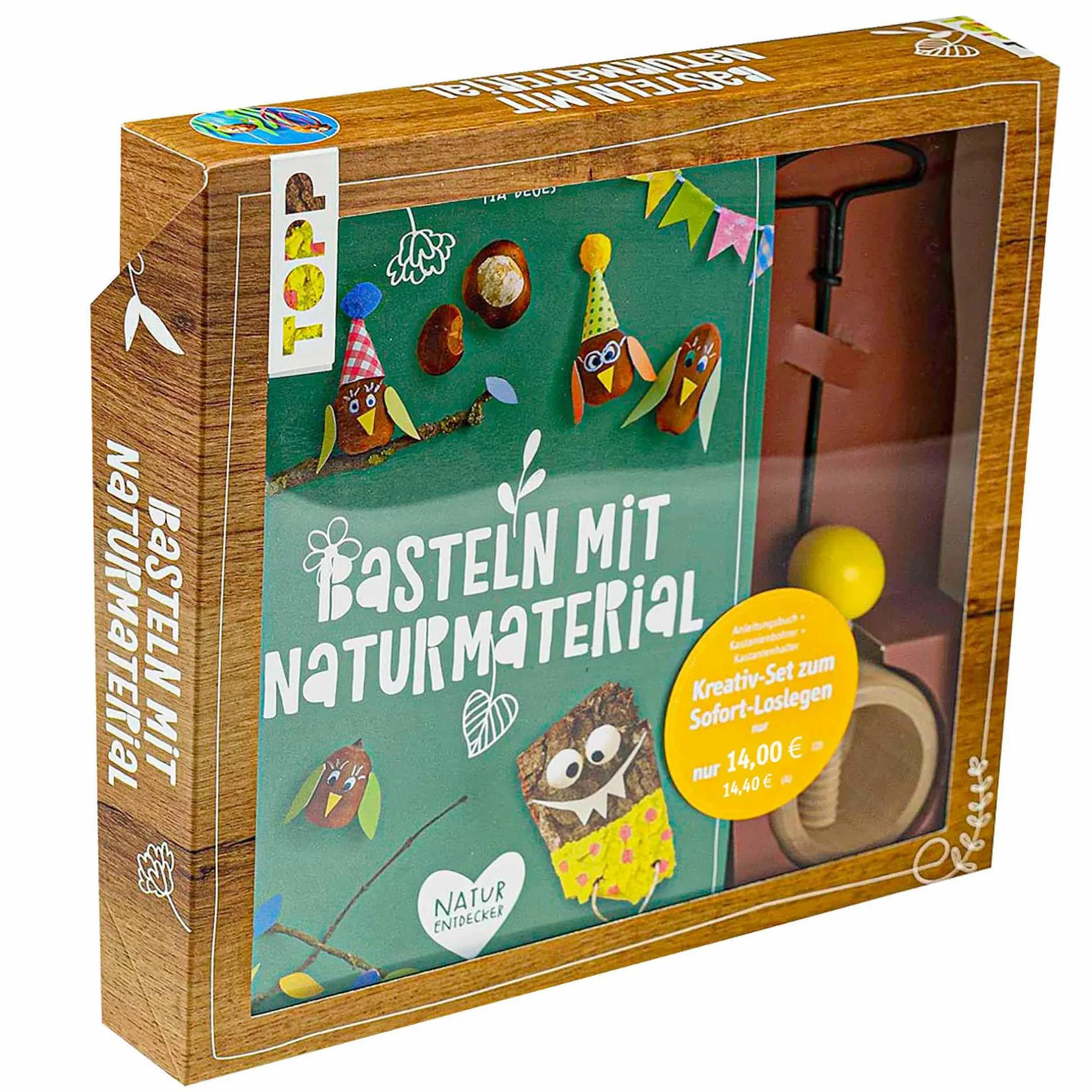 frechverlag Kreativ-Set Basteln mit Naturmaterial*Kinder Malen & Kneten