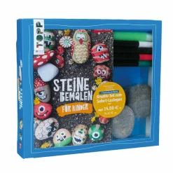 frechverlag Kreativ-Set Steine bemalen für Kinder*Kinder Malen & Kneten