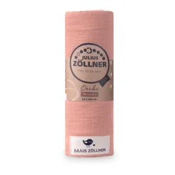 Zu00f6llner Kuscheldecke aus Baumwollmusselin Dusty Rose* Bettausstattung