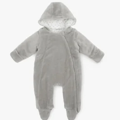 LITTLE ONE Kuscheloverall mit Klapphänden* Overalls