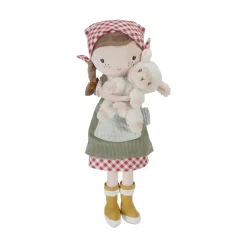 LITTLE DUTCH Kuschelpuppe Bäuerin Rosa mit Schaf*Kinder Puppen & Puppenwagen|Kuscheltiere